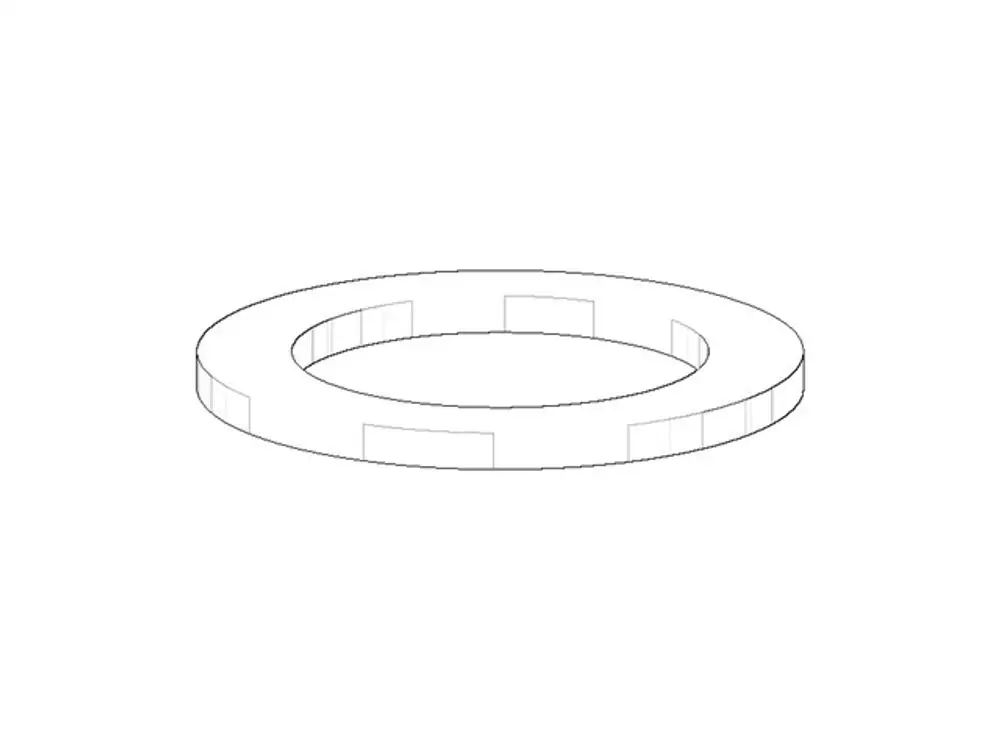 DORNBRACHT Dichtung NBR 70 ERSATZTEILE 091405013 48,0 x 33,0 x 3,0 mm, 09140501390 Galeriebild 1